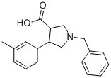 1-BENZYL-4-(3-METHYL-PHENYL)-PYRROLIDINE-3-CARBOXYLIC ACID|