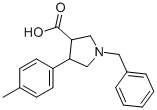 1-BENZYL-4-(4-METHYL-PHENYL)-PYRROLIDINE-3-CARBOXYLIC ACID,874990-45-1,结构式