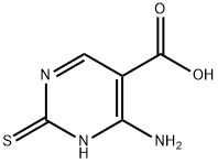 4-Amino-2-mercaptopyrimidine-5-carboxylic acid Struktur