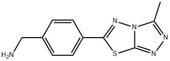 1-[4-(3-METHYL[1,2,4]TRIAZOLO[3,4-B][1,3,4]THIADIAZOL-6-YL)PHENYL]METHANAMINE,875001-46-0,结构式