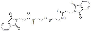N,N'-(dithiodi-2,1-ethanediyl)bis[1,3-dihydro-1,3-dioxo-2H-isoindole-2-propionamide] 结构式