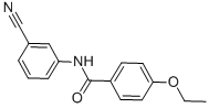 N-(3-cyanophenyl)-4-ethoxybenzamide 结构式
