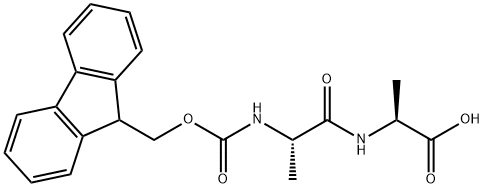 Fmoc-L-Ala-L-Ala-OH 化学構造式