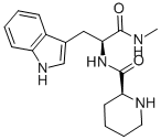 (ALPHA-S)-N-METHYL-ALPHA-[[(2S)-2-PIPERIDINYLCARBONYL]AMINO]-1H-INDOLE-3-PROPANAMIDE Structure