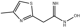 (1E)-N'-HYDROXY-2-(4-METHYL-1,3-THIAZOL-2-YL)ETHANIMIDAMIDE Struktur
