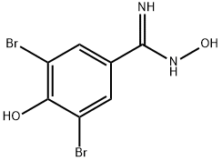 (Z)-3,5-DIBROMO-N',4-DIHYDROXYBENZAMIDINE 化学構造式