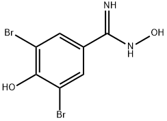 (Z)-3,5-DIBROMO-N',4-DIHYDROXYBENZAMIDINE Structure