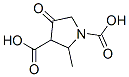 1,3-Pyrrolidinedicarboxylic  acid,  2-methyl-4-oxo-,875255-92-8,结构式