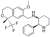 (2S,3S)-N-(((R)-6-Methoxy-1-Methyl-1-(trifluoroMethyl)isochroMan-7-yl)Methyl)-2-phenylpiperidin-3-aMine Structure