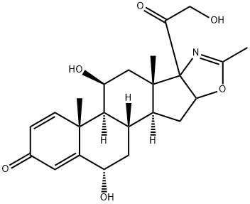 87539-45-5 (6a,11,16)-Trihydroxy-2'-methyl-5'H-pregna-1,4-dieno[17,16-d]oxazole-3,20-dione