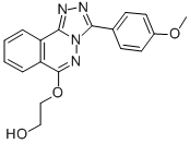 2-((3-(4-Methoxyphenyl)-1,2,4-triazolo(3,4-a)phthalazin-6-yl)oxy)ethan ol Structure