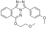 1,2,4-Triazolo(3,4-a)phthalazine, 6-(2-methoxyethoxy)-3-(4-methoxyphen yl)- 化学構造式