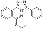 1,2,4-Triazolo(3,4-a)phthalazine, 6-(ethylthio)-3-phenyl- 结构式