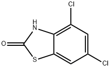 4,6-二氯-2(3H)苯并噻唑酮,87553-88-6,结构式