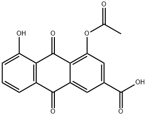 4-Acetyl Rhein Structure