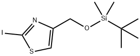 4-[[(tert-ButyldiMethylsilyl)oxy]Methyl]-2-iodo-1,3-thiazole 结构式