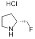 (2R)-2-FLUOROMETHYLPYRROLIDINE HYDROCHLORIDE 化学構造式