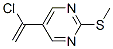 Pyrimidine, 5-(1-chloroethenyl)-2-(methylthio)- (9CI) Structure