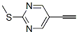 Pyrimidine, 5-ethynyl-2-(methylthio)- (9CI) Structure