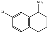 7-氯1,2,3,4-四氢萘-1-胺 结构式