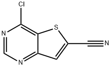 4-氯噻吩并[3,2-D]嘧啶-6-甲腈, 875798-54-2, 结构式