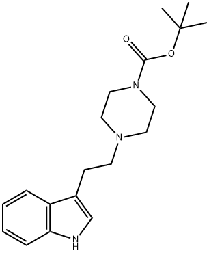 1-BOC-4-[2-(1H-INDOL-3-YL)-ETHYL]-PIPERAZINE 结构式