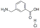 3-氨甲基苯甲酸盐酸盐, 876-03-9, 结构式