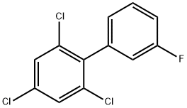 3'-FLUORO-2,4,6-TRICHLOROBIPHENYL 化学構造式