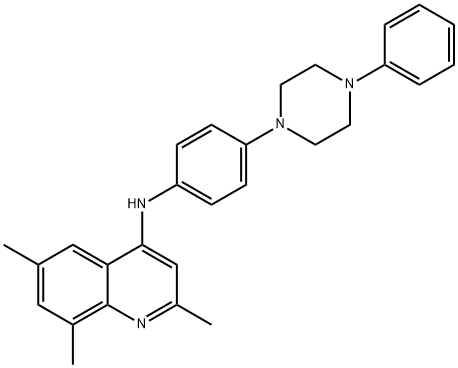 87602-41-3 N-(4-(4-Phenyl-1-piperazinyl)phenyl)-2,6,8-trimethyl-4-quinolinamine