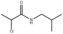 2-氯-N-(2-甲基丙基)丙酰胺, 87603-45-0, 结构式