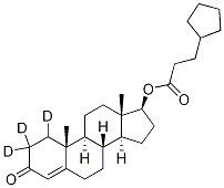 Testosterone-d3 3-Cyclopentylpropionate, 876054-56-7, 结构式