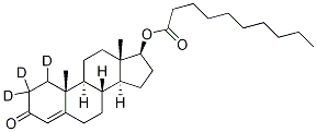 Testosterone-d3 Decanoate 化学構造式