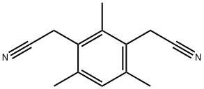2,4-BIS-(CYANOMETHYL)-2,4,6-TRIMETHYLBENZENE 化学構造式
