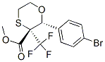 (2R,3S)-METHYL 2-(4-BROMOPHENYL)-3-(TRIFLUOROMETHYL)-1,4-OXATHIANE-3-CARBOXYLATE Structure