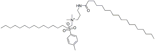 hexadecyldimethyl[3-(stearoylamino)propyl]ammonium toluene-p-sulphonate,87616-36-2,结构式