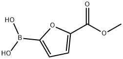 5-(ジヒドロキシボリル)フラン-2-カルボン酸メチル 化学構造式