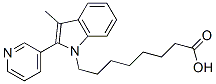 3-methyl-2-(3-pyridyl)-1-indoleoctanoic acid Struktur