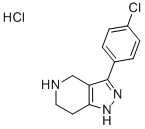 3-(4-chlorophenyl)-4,5,6,7-tetrahydro-1H-pyrazolo[4,3-c]pyridine hydrochloride Structure