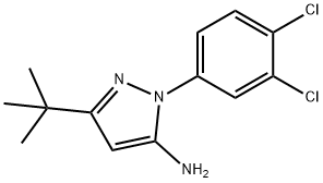 5 - 叔丁基-2 -(3,4 - 二氯 - 苯基)-2H-吡唑-3 - 胺, 876299-38-6, 结构式