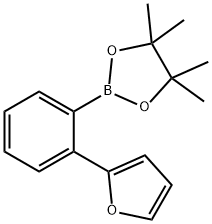 2-[2-(2-FURYL)PHENYL]-4,4,5,5-TETRAMETHYL-1,3,2-DIOXABOROLANE, 876316-28-8, 结构式