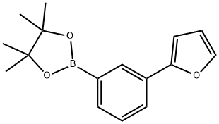 2-(3-(呋喃-2-基)苯基)-4,4,5,5-四甲基-1,3,2-二氧硼烷,876316-29-9,结构式