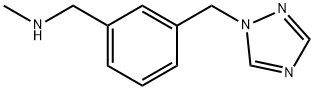 N-METHYL-N-[3-(1H-1,2,4-TRIAZOL-1-YLMETHYL)BENZYL]AMINE,876316-32-4,结构式