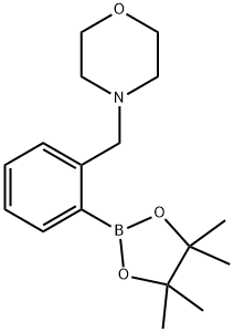 2-(MORPHOLIN-4-YLMETHYL)BENZENEBORONIC ACID, PINACOL ESTER 95+%4-[2-(4,4,5,5-TETRAMETHYL-1,3,2-DIOXABOROLAN-2-YL)BENZYL]MORPHOLINE|4-[2-(4,4,5,5-四甲基-1,3,2-二氧硼烷-2-基)苄基]吗啉