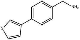 [4-(噻吩-3-基)苯基]甲胺, 876317-18-9, 结构式