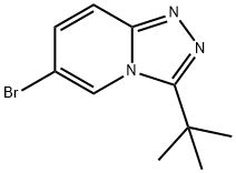 6-ブロモ-3-TERT-ブチル-[1,2,4]トリアゾロ[4,3-A]ピリジン 化学構造式