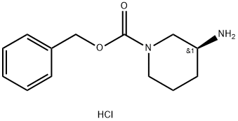 (3S)-3-氨基哌啶-1-羧酸苄酯盐酸盐, 876378-16-4, 结构式