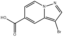 3-bromoH-pyrazolo[1,5-a]pyridine-5-carboxylic acid Structure
