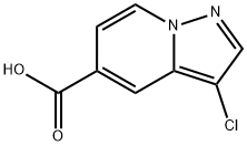 3-chloroH-pyrazolo[1,5-a]pyridine-5-carboxylic acid Struktur
