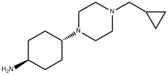 反式-4-[4-(环丙基甲基)哌嗪-1-基]环己胺, 876461-31-3, 结构式