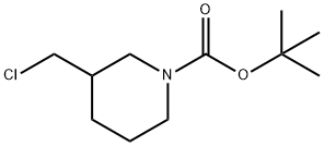 3-(氯甲基)-1-哌啶甲酸叔丁酯,876589-09-2,结构式